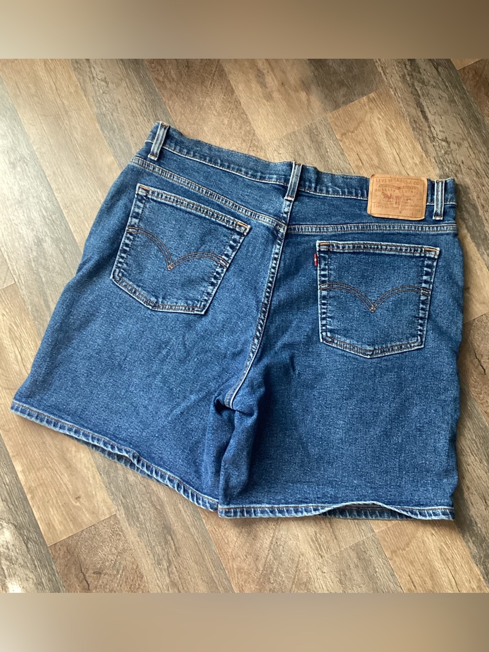 Levi's Dark Blue Denim Jean Shorts